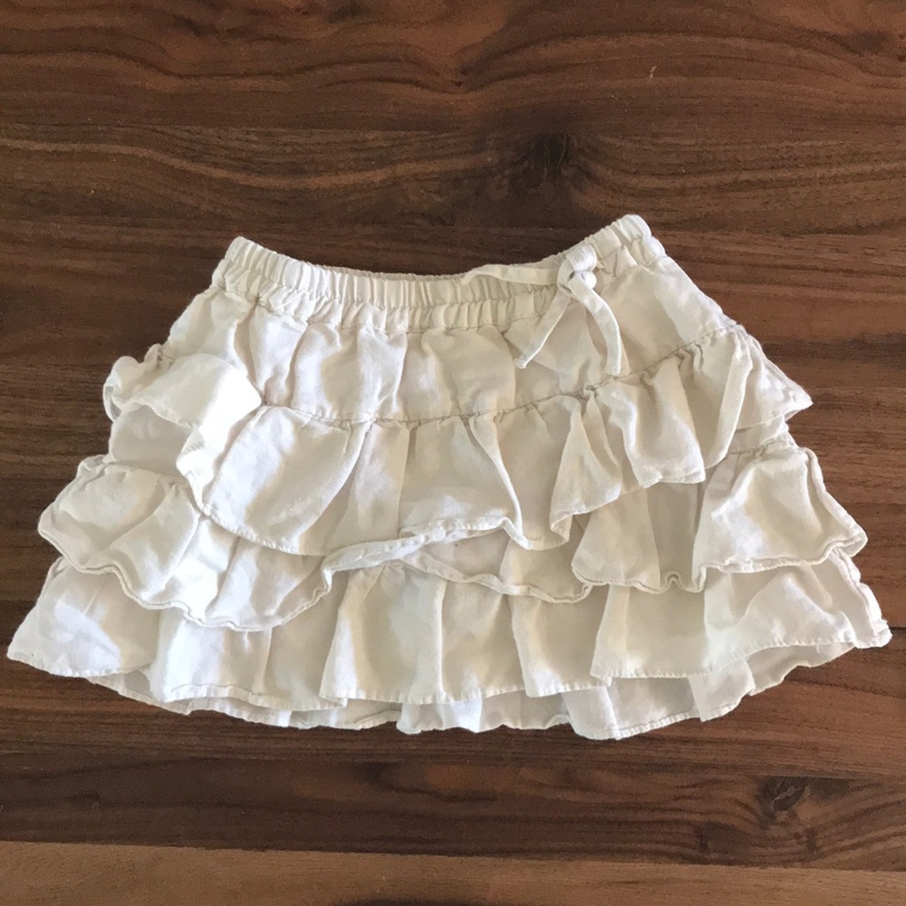 Zara ruffle skirt girls/toddler cream